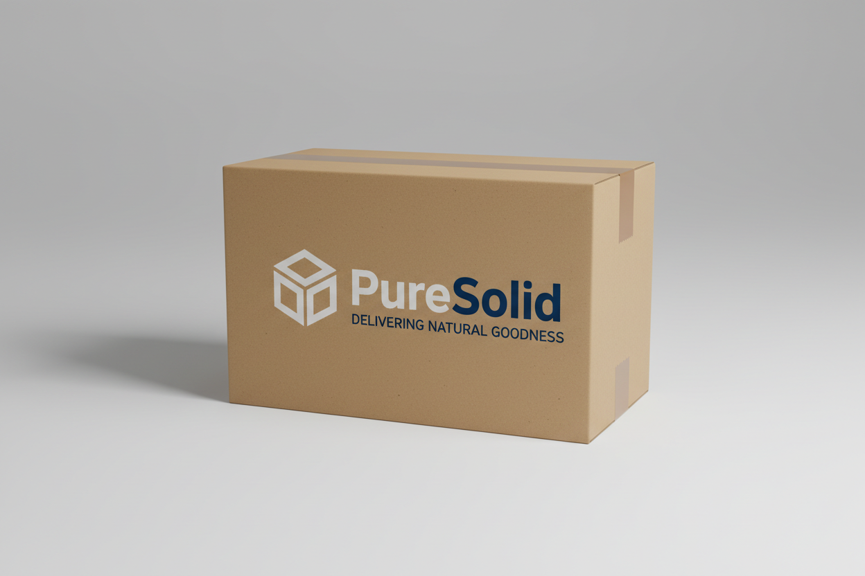 a parcel with puresolid our logo