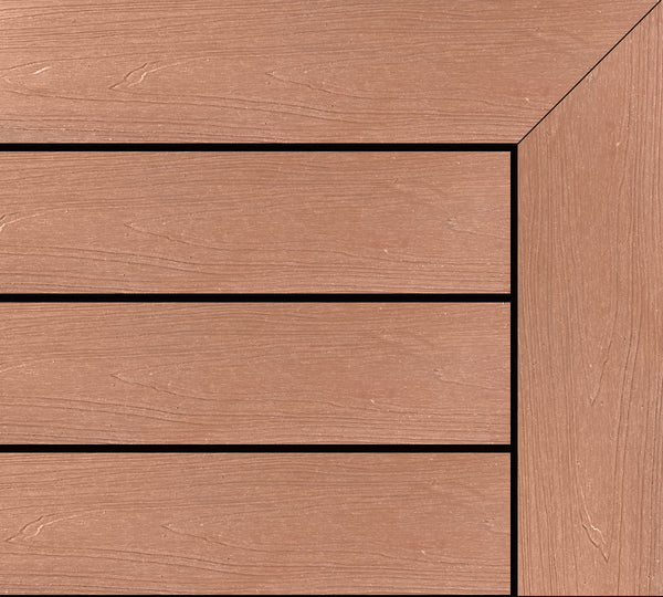 Jarrah composite decking colour sample