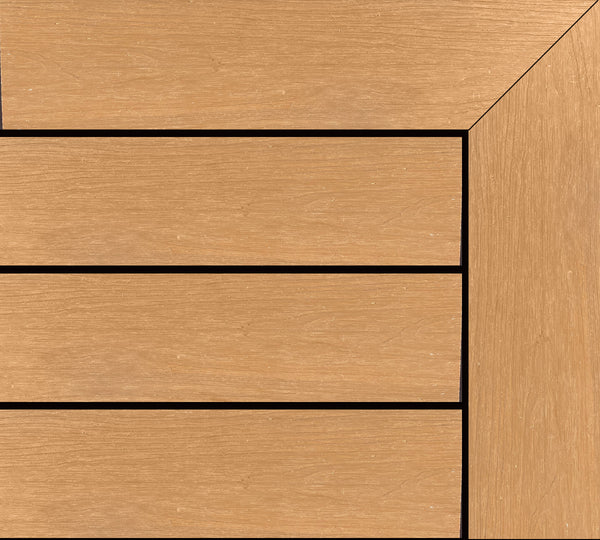 Oak composite decking colour sample