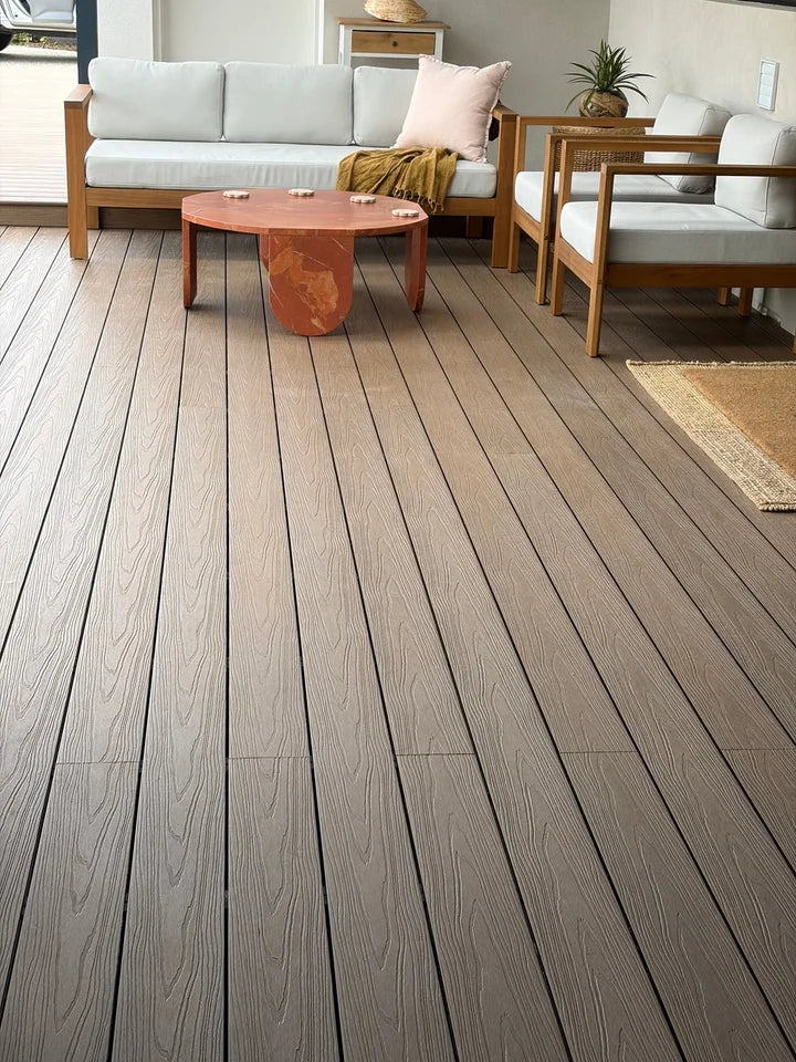 puresolid composite decking vs. timber